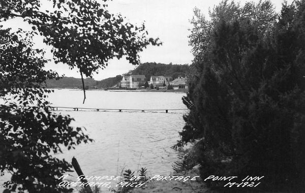 Portage Point Resort (Portage Point Inn) - Vintage Postcard